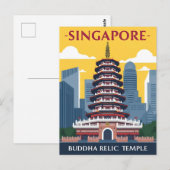 シンガポール仏歯寺 ポストカード (正面/裏面)