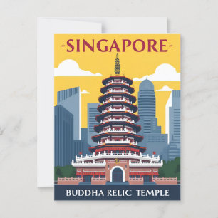 シンガポール仏歯寺 ポストカード