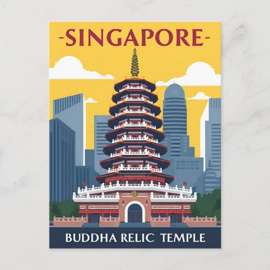 シンガポール仏歯寺 ポストカード (正面)
