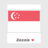 シンガポール共和国国旗 シール (シート)