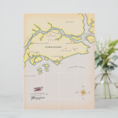 シンガポール図解入りの、写真付きのの地図 (スタンド正面)