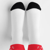 シンガポール国旗おもしろいシンガポール国立プライド ソックス (上部)