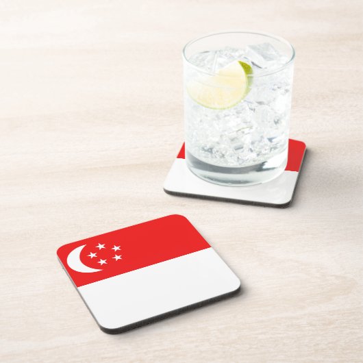 シンガポール国旗のコースター コースター (右側)
