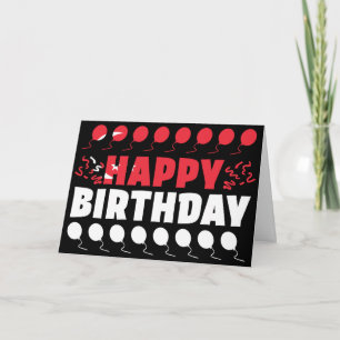 シンガポール国旗の愛国的誕生日 カード