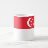 シンガポール国旗セラミックコーヒーマグ コーヒーマグカップ (中央)