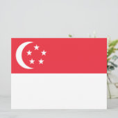 シンガポール国旗 カード (スタンド正面)