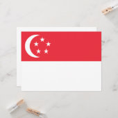 シンガポール国旗 カード (正面/裏面インサイチュ)