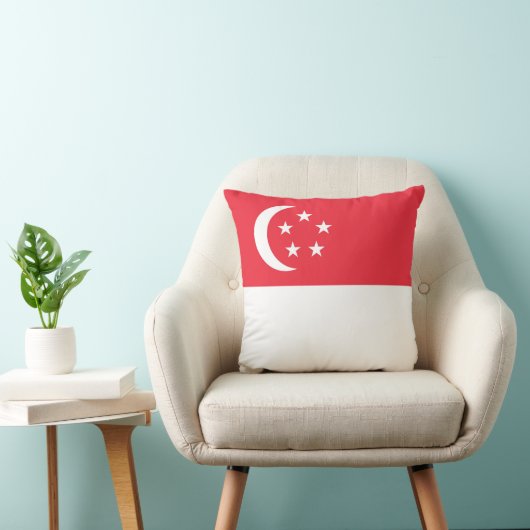 シンガポール国旗 クッション (椅子)