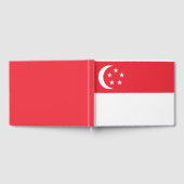 シンガポール国旗 ゲストブック (全面)