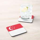 シンガポール国旗 コースター (右側)