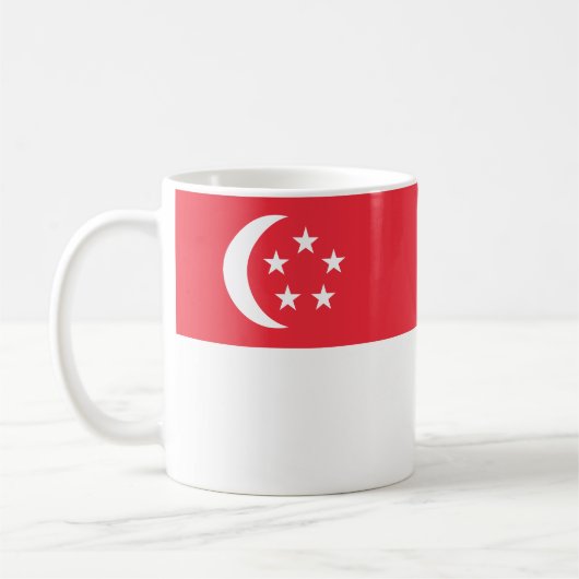 シンガポール国旗 コーヒーマグカップ (左)