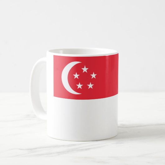 シンガポール国旗 コーヒーマグカップ (正面左)
