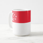 シンガポール国旗 コーヒーマグカップ (正面左)