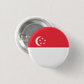 シンガポール国旗、シンガポール国旗 缶バッジ (正面&裏面)