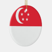 シンガポール国旗 セラミックオーナメント (右)