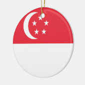 シンガポール国旗 セラミックオーナメント (左)