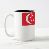 シンガポール国旗 ツートーンマグカップ (左)