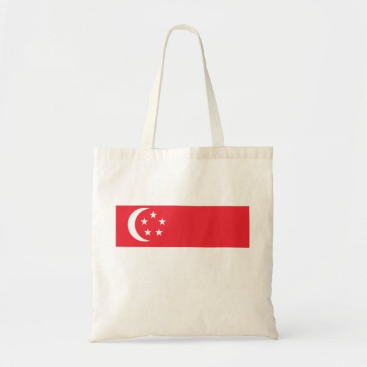 シンガポール国旗 トートバッグ (正面)