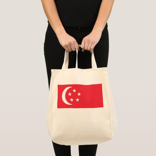 シンガポール国旗 トートバッグ (正面(商品))
