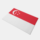 シンガポール国旗 ドアマット (アングル)