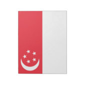 シンガポール国旗 ノートパッド (回転)