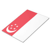 シンガポール国旗 ノートパッド (アングル)