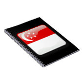 シンガポール国旗 ノートブック (右側)