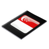 シンガポール国旗 ノートブック (左側)