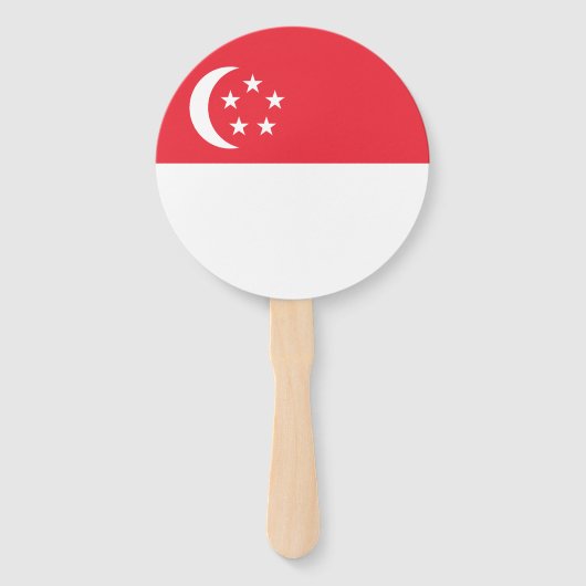 シンガポール国旗 ハンドファン (正面)