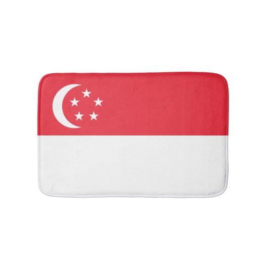 シンガポール国旗 バスマット (正面)