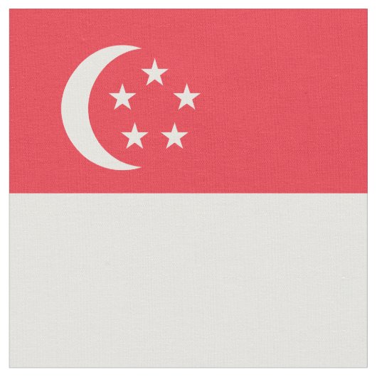 シンガポール国旗 ファブリック (クローズアップ)