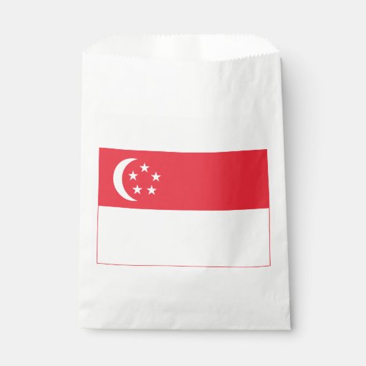 シンガポール国旗 フェイバーバッグ (正面)