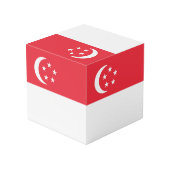 シンガポール国旗 フォトキューブ (裏面アングル)