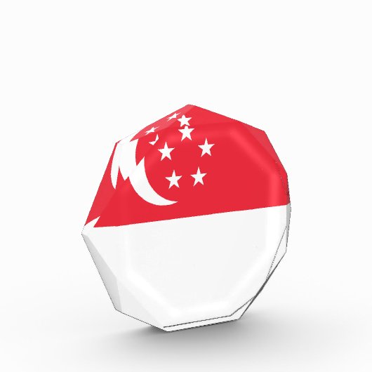シンガポール国旗 フォトブロック (左)