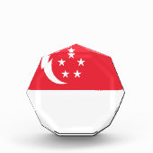 シンガポール国旗 フォトブロック (正面)