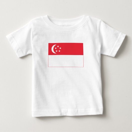 シンガポール国旗 ベビーTシャツ (正面)