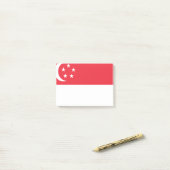 シンガポール国旗 ポストイット (デスク上)
