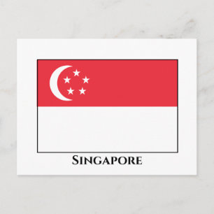 シンガポール国旗 ポストカード