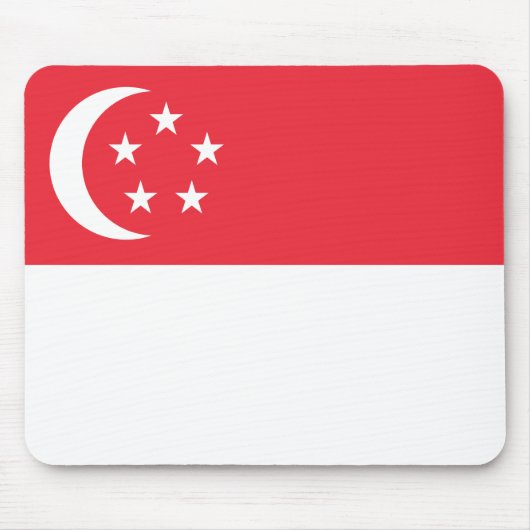 シンガポール国旗 マウスパッド (正面)