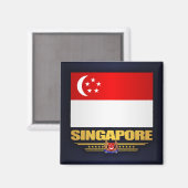 シンガポール国旗 マグネット (正面/裏面)