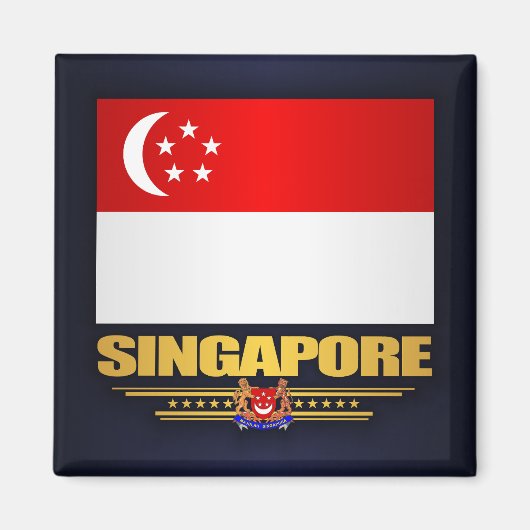 シンガポール国旗 マグネット (正面)