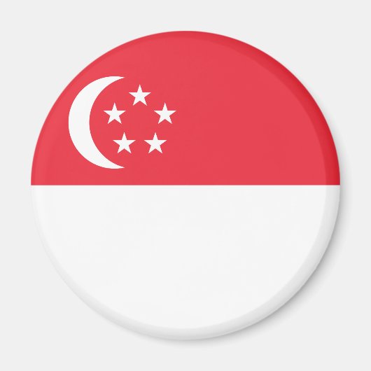 シンガポール国旗 マグネット (正面)