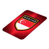 シンガポール国旗 マグネット (左側)
