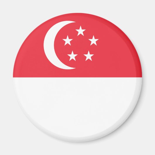 シンガポール国旗 マグネット (正面)