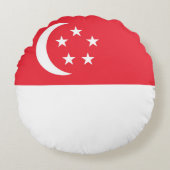 シンガポール国旗 ラウンドクッション (正面)