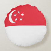 シンガポール国旗 ラウンドクッション (裏面)