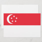 シンガポール国旗 便箋 (正面/裏面)
