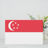 シンガポール国旗 便箋 (スタンド正面)
