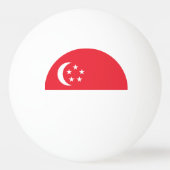 シンガポール国旗 卓球ボール (裏面)