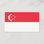 シンガポール国旗 名刺 (正面)